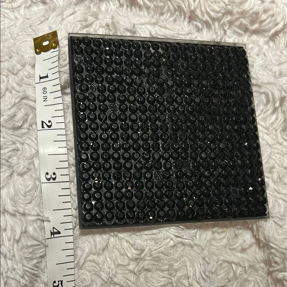 Black Rhinestone Coasters set of‎ 2